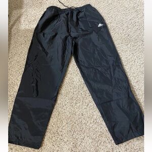 Adidas Mens Black Track Pants Nylon Waist 34”